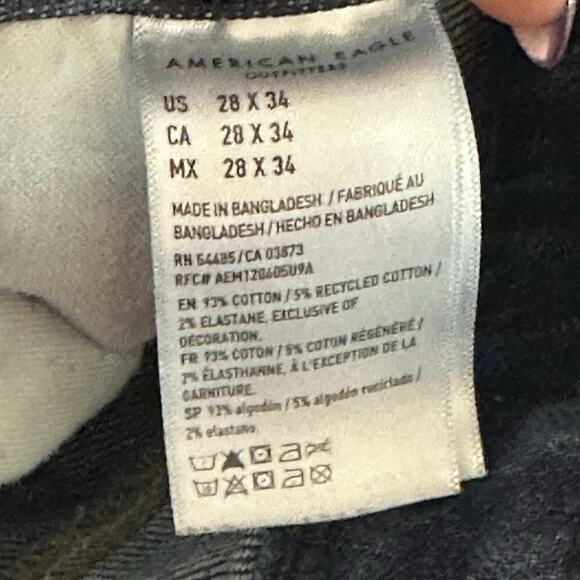 American Eagle Original Straight Flex Blue Jeans 28 32 - Picture 8 of 10